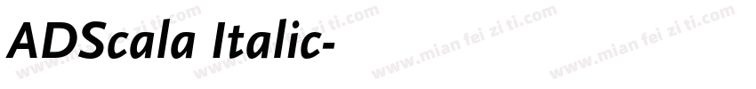ADScala Italic字体转换